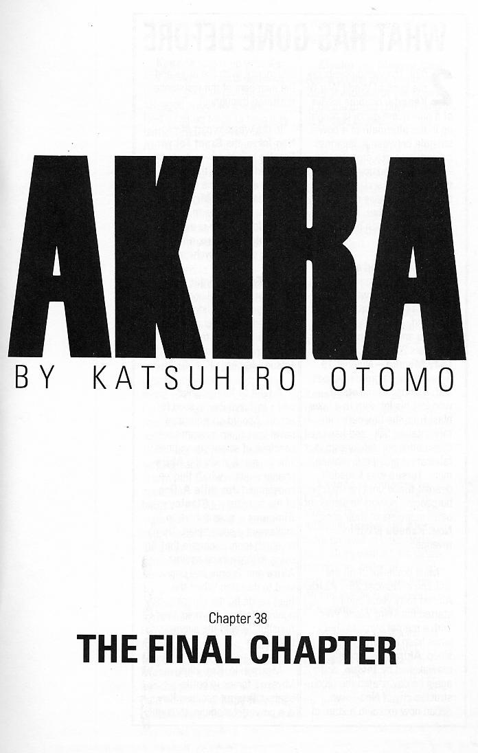Akira Chapter 38 page 3 - Chapter 38 [END]