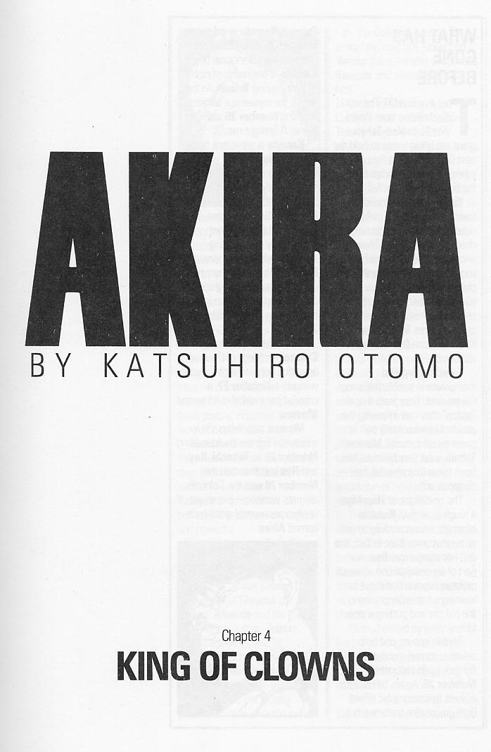 Akira Chapter 4 page 3 - Chapter 4