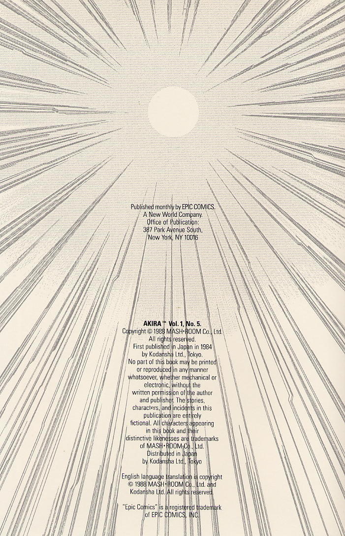 Akira Chapter 5 page 2 - Chapter 5