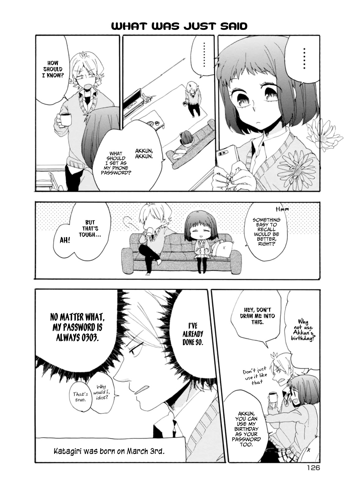 Akkun to Kanojo Chapter 9 page 14 - Chapter 9
