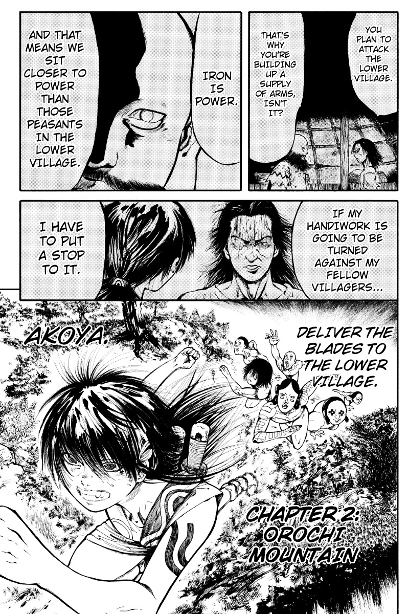 Akoya Tsutaya Chapter 2 page 1 - Chapter 2: Orochi Mountain
