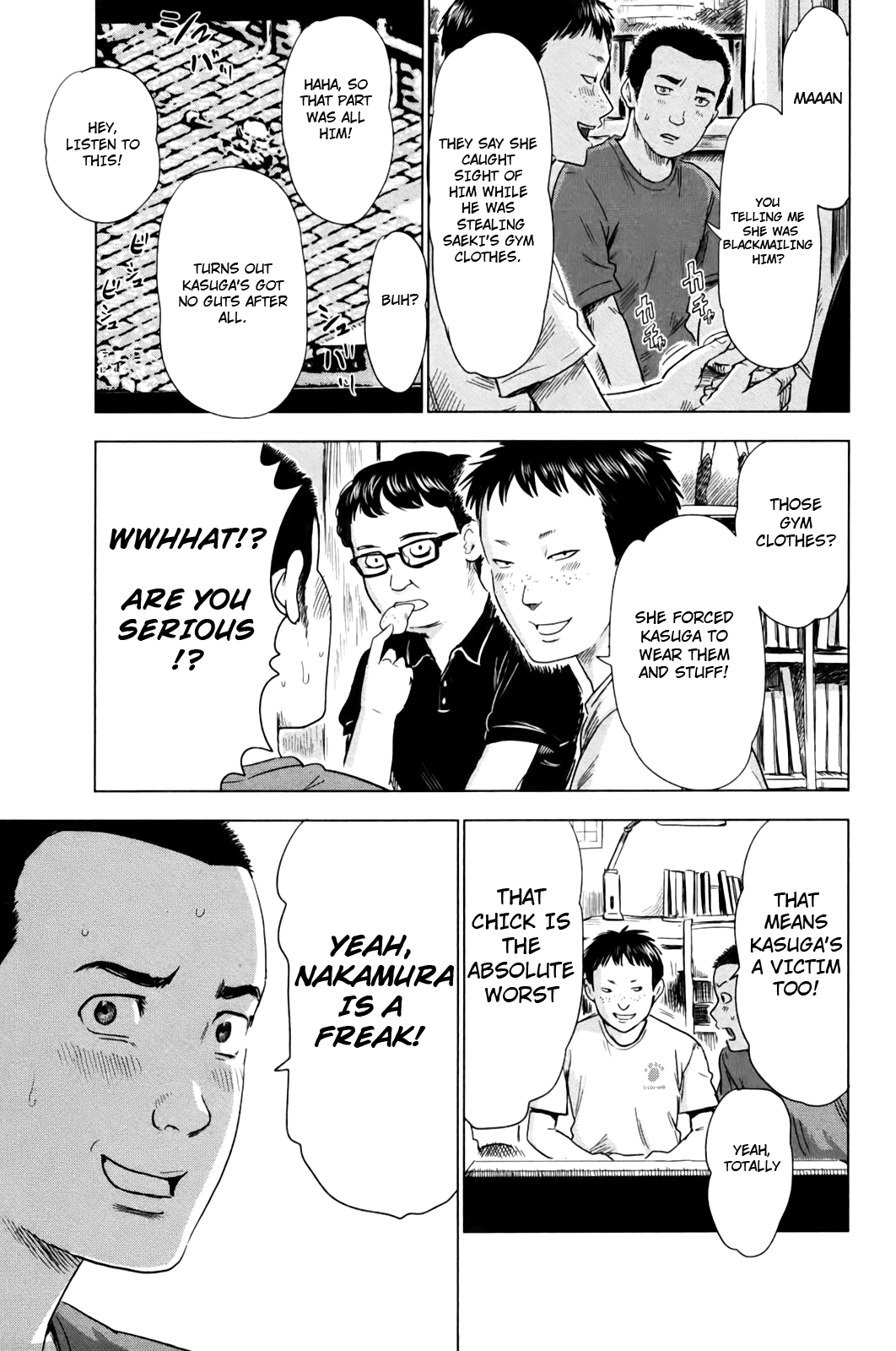 Aku no Hana Chapter 30 page 13 - Chapter 30: Soft Breaths in the Midst of a Leaden Darkness