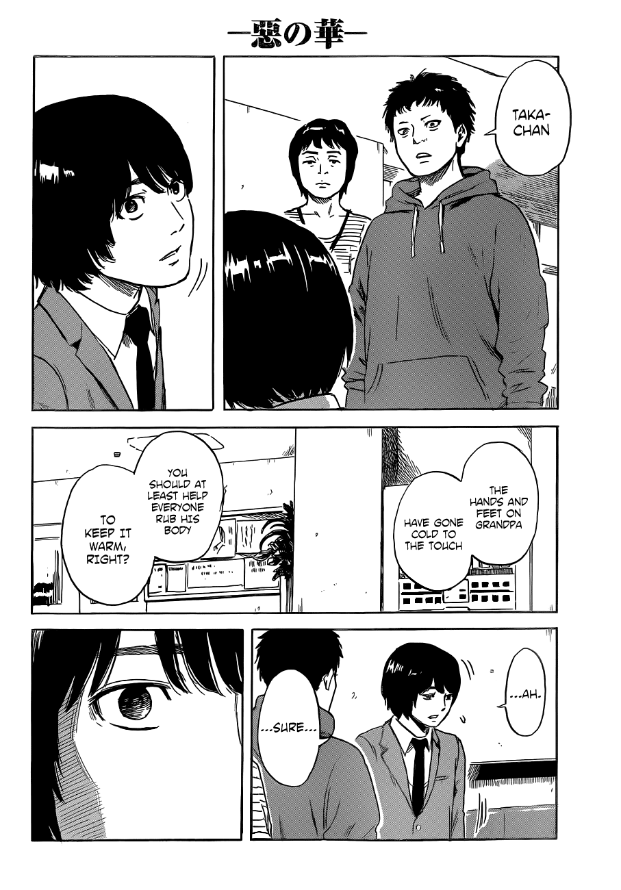 Aku no Hana Chapter 48 page 14 - Chapter 48: The corpse of a loved one is wrapped up