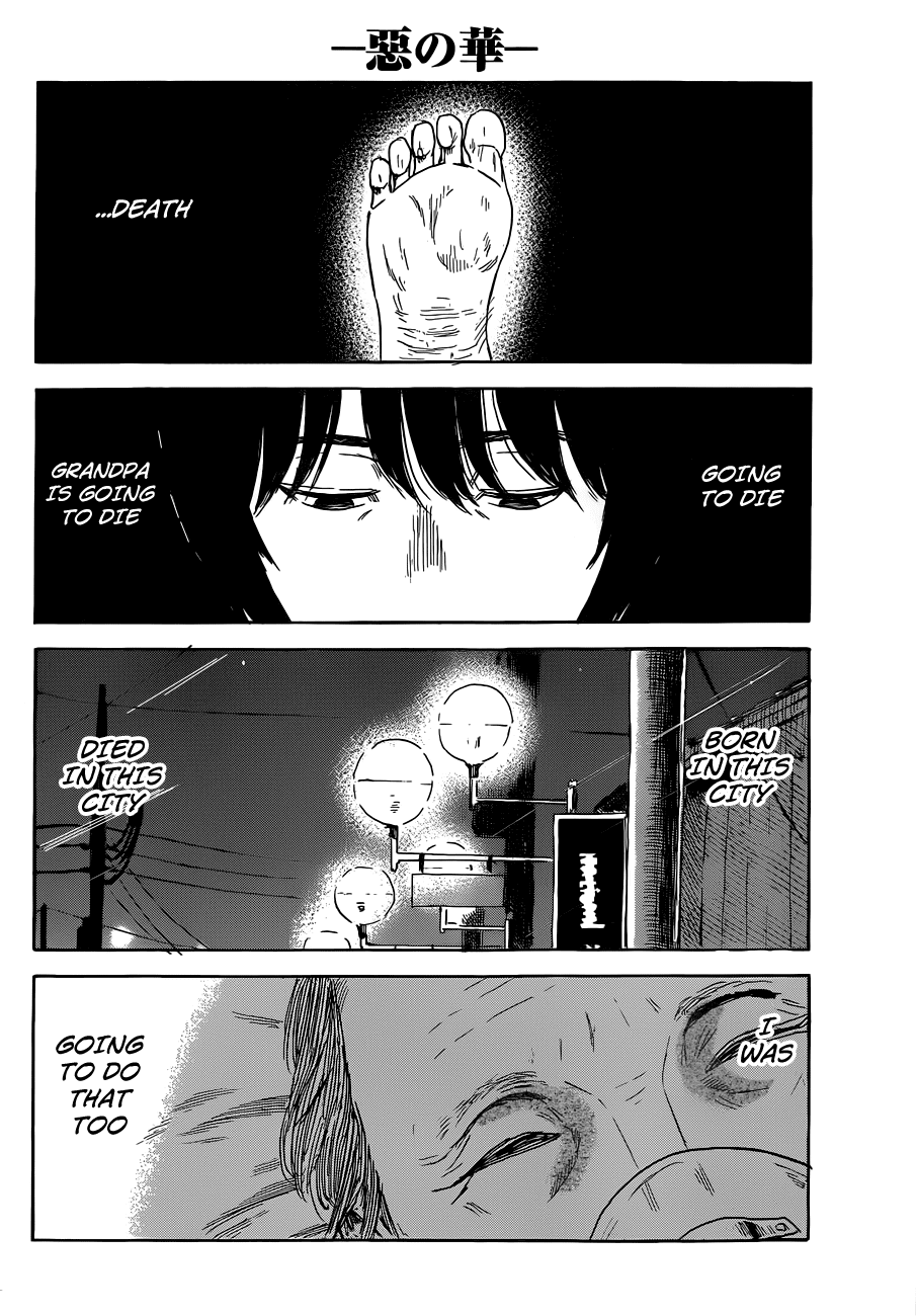 Aku no Hana Chapter 48 page 18 - Chapter 48: The corpse of a loved one is wrapped up