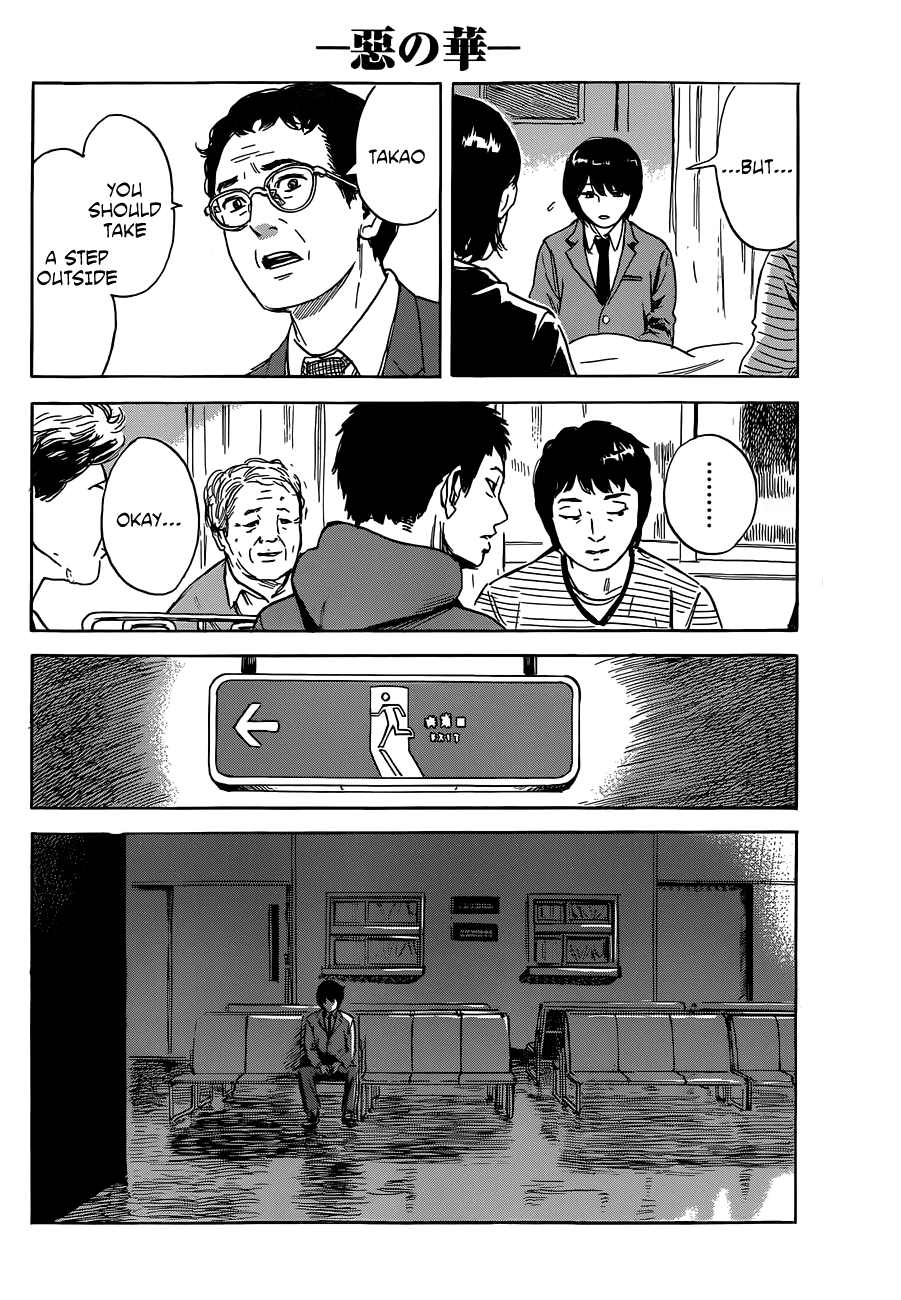 Aku no Hana Chapter 48 page 22 - Chapter 48: The corpse of a loved one is wrapped up