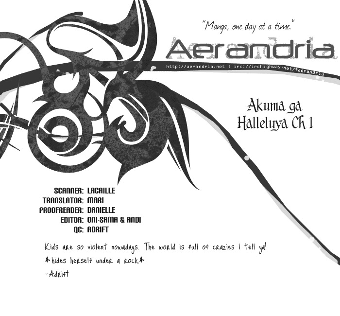 Akuma ga Hallelujah Chapter 1 page 2 - Chapter 1 : Akuma ga Hallelujah