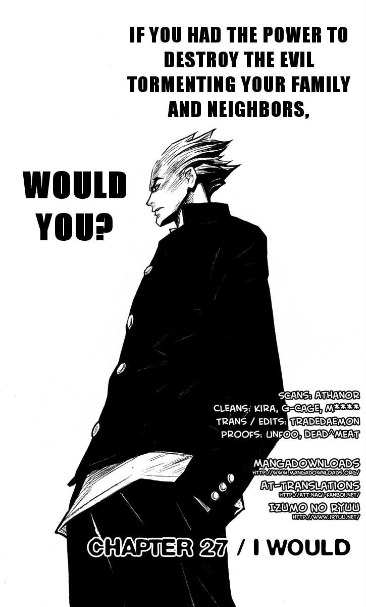 Akumetsu Chapter 27 page 1 - Chapter 27: I Would
