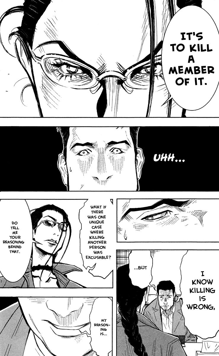 Akumetsu Chapter 36 page 4 - Chapter 36: Excusable Murder