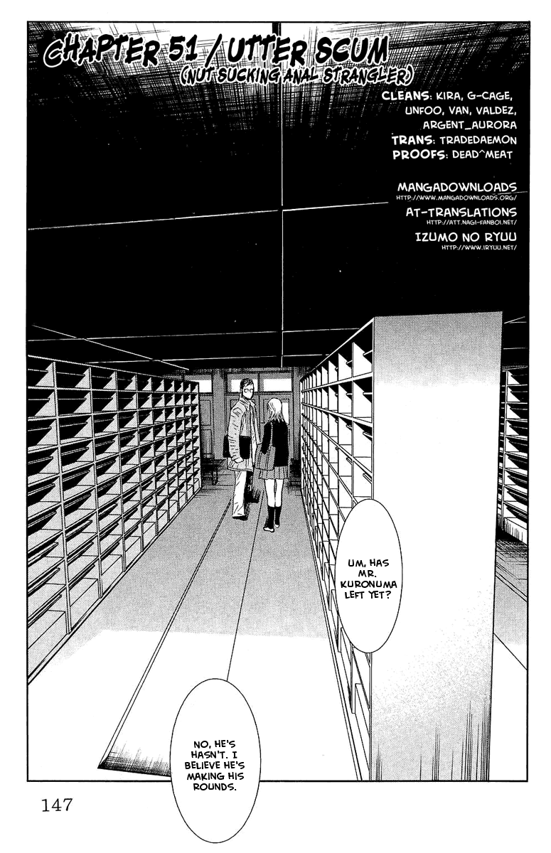 Akumetsu Chapter 51 page 1 - Chapter 51: Utter Scum