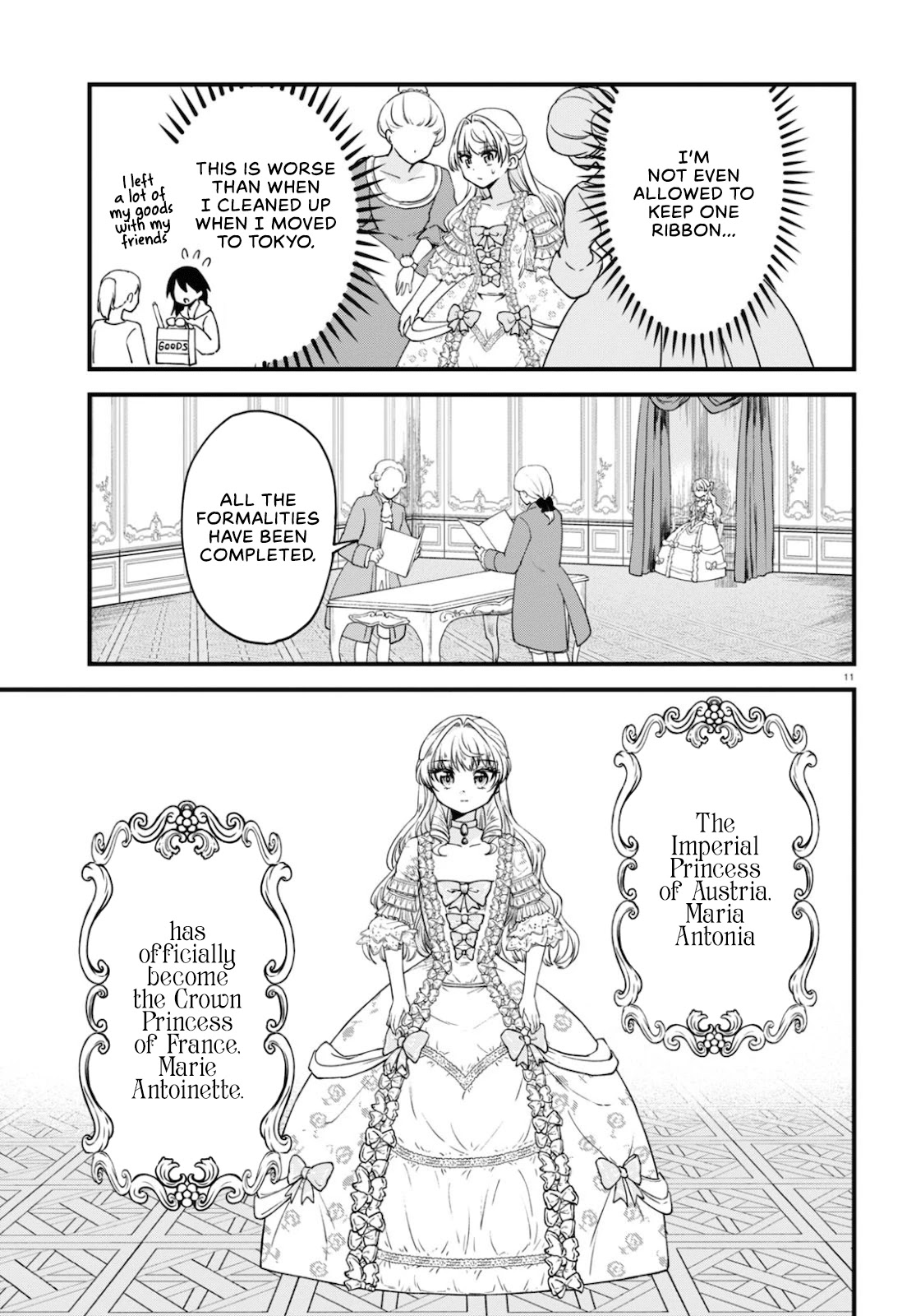 Akuyaku Reijou ni Tensei Shita hazu ga Marie Antoinette Deshita Chapter 2 page 11 - Chapter 2: Welcome to Versailles~!