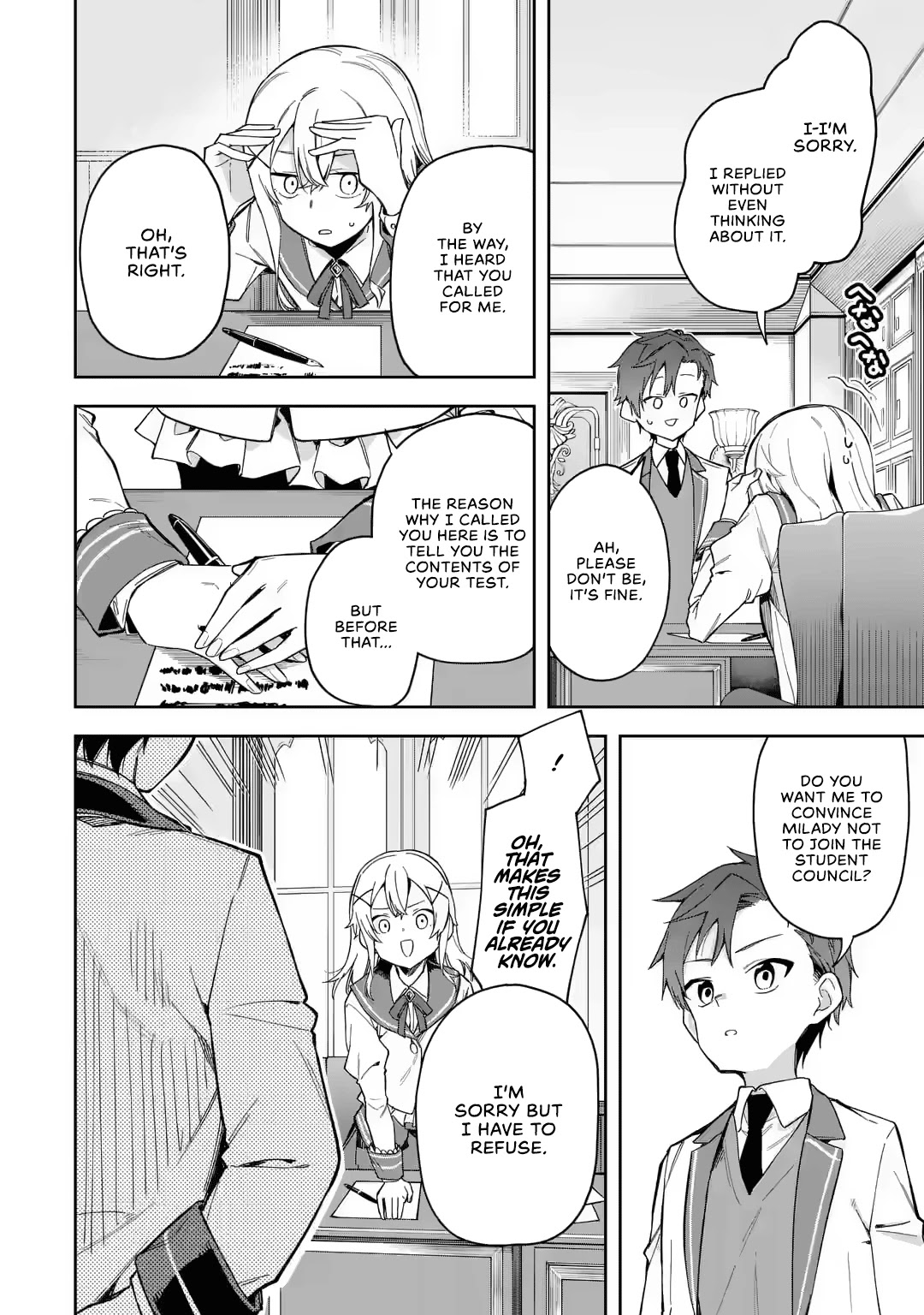 Akuyaku Reijou no Shitsuji-sama Hametsu Chapter 18 page 17 - Chapter 18: Student Council's Tests