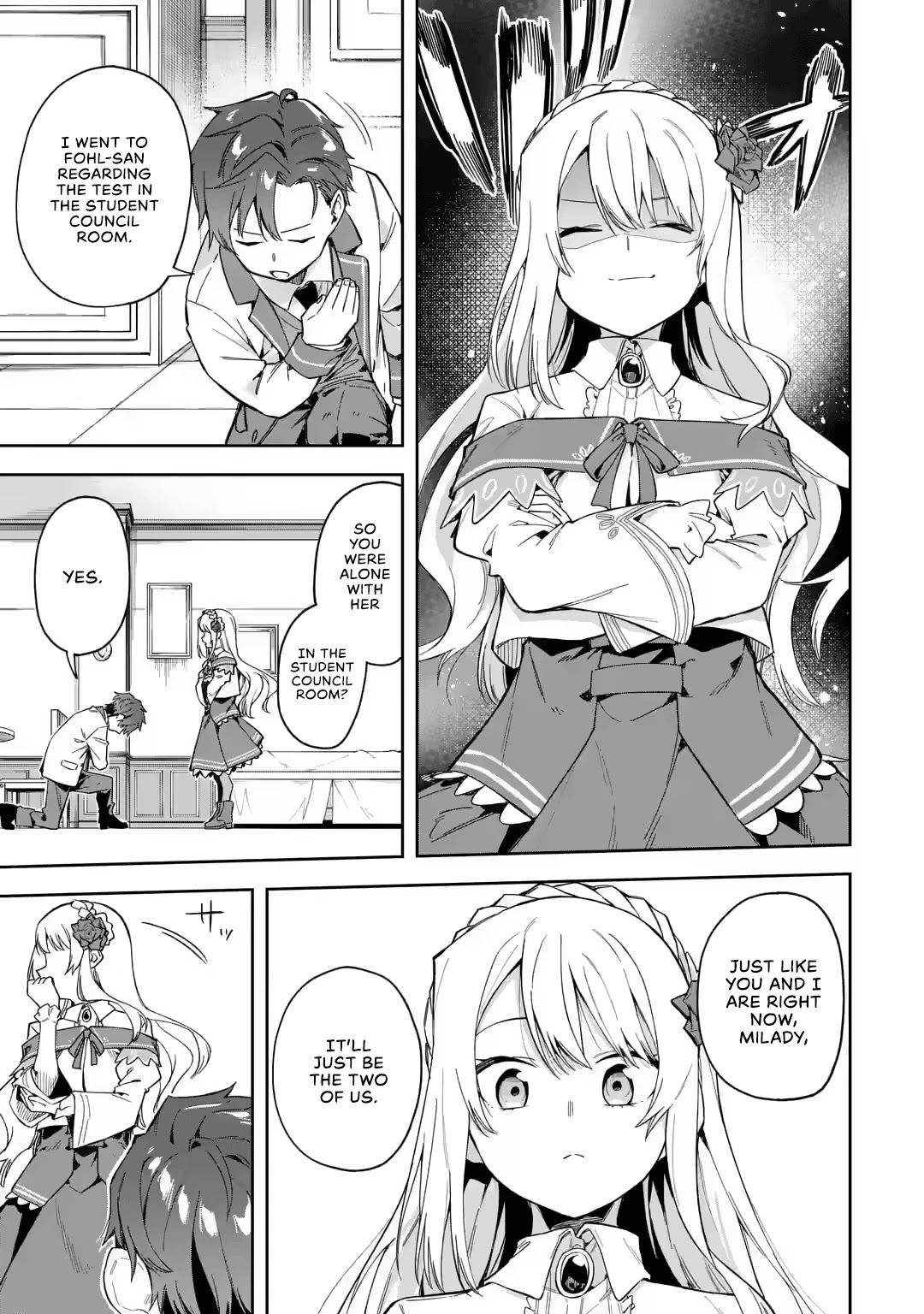 Akuyaku Reijou no Shitsuji-sama Hametsu Chapter 18 page 22 - Chapter 18: Student Council's Tests