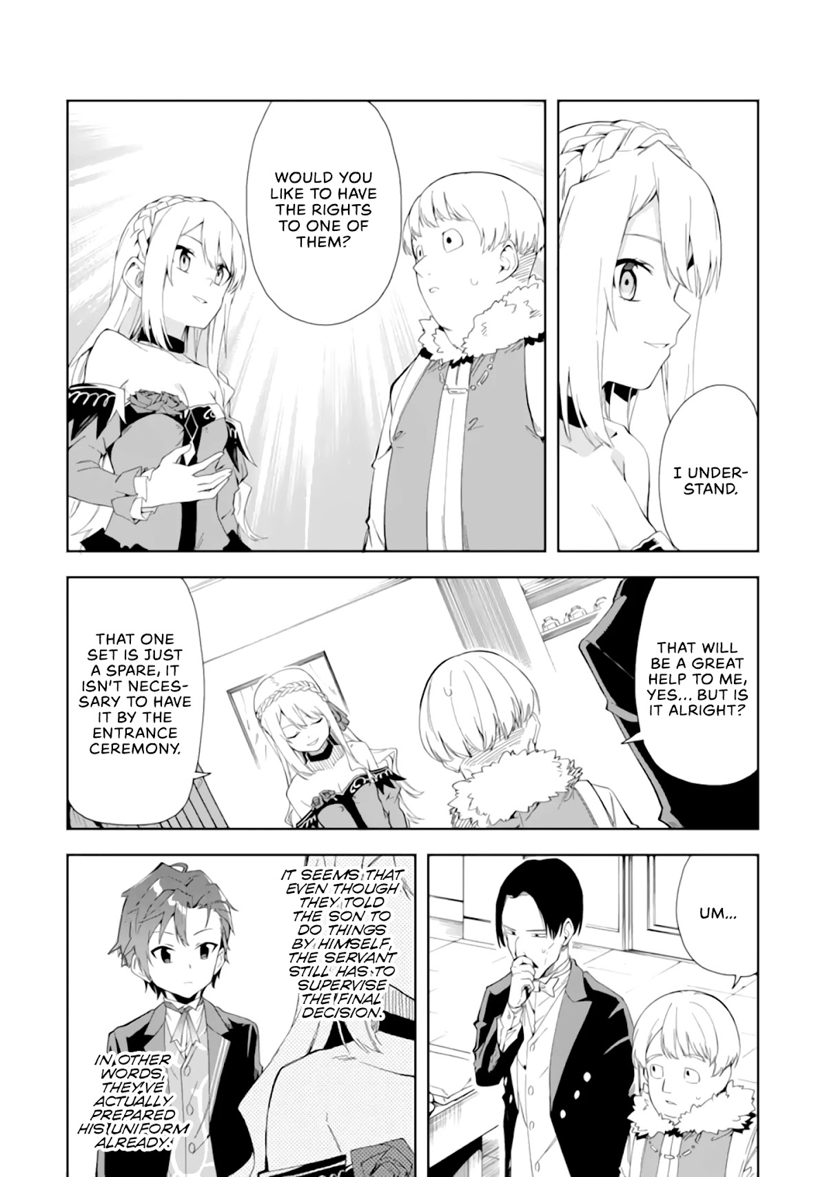 Akuyaku Reijou no Shitsuji-sama Hametsu Chapter 4 page 12 - Chapter 4: Uniform Measurements