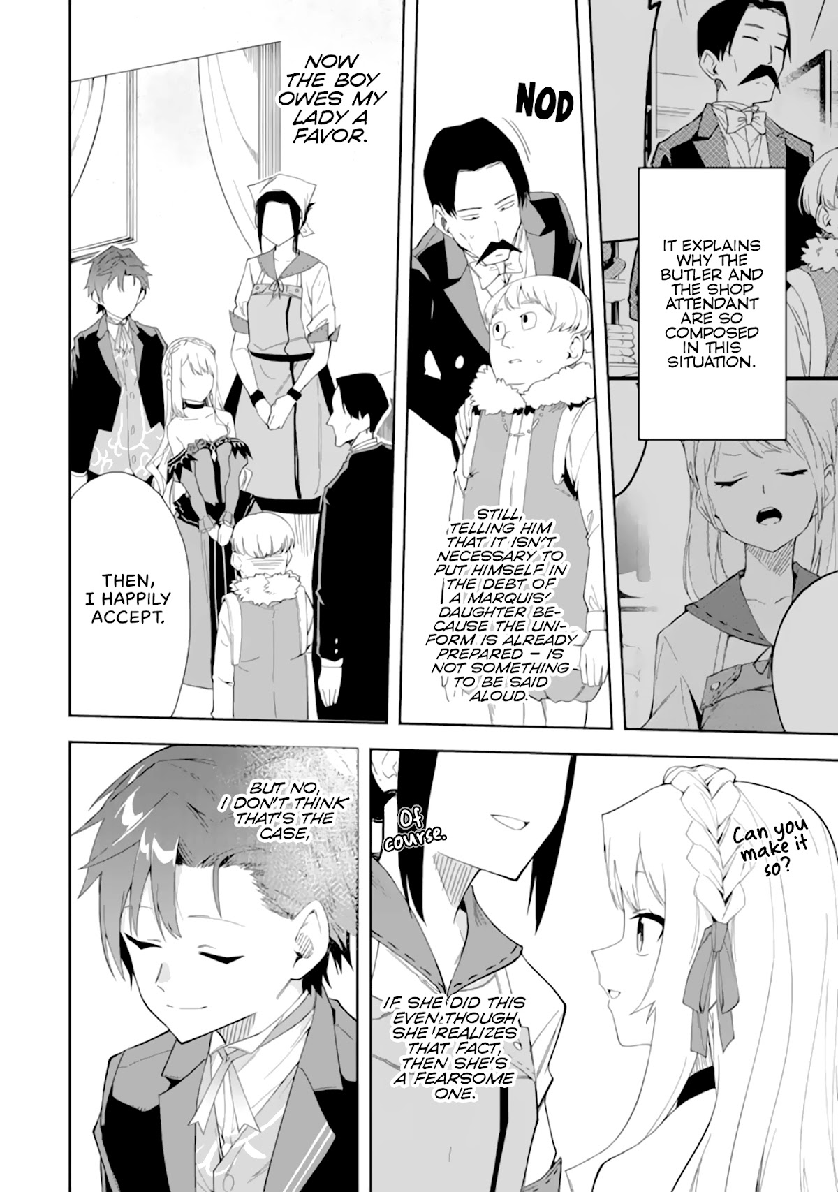 Akuyaku Reijou no Shitsuji-sama Hametsu Chapter 4 page 13 - Chapter 4: Uniform Measurements