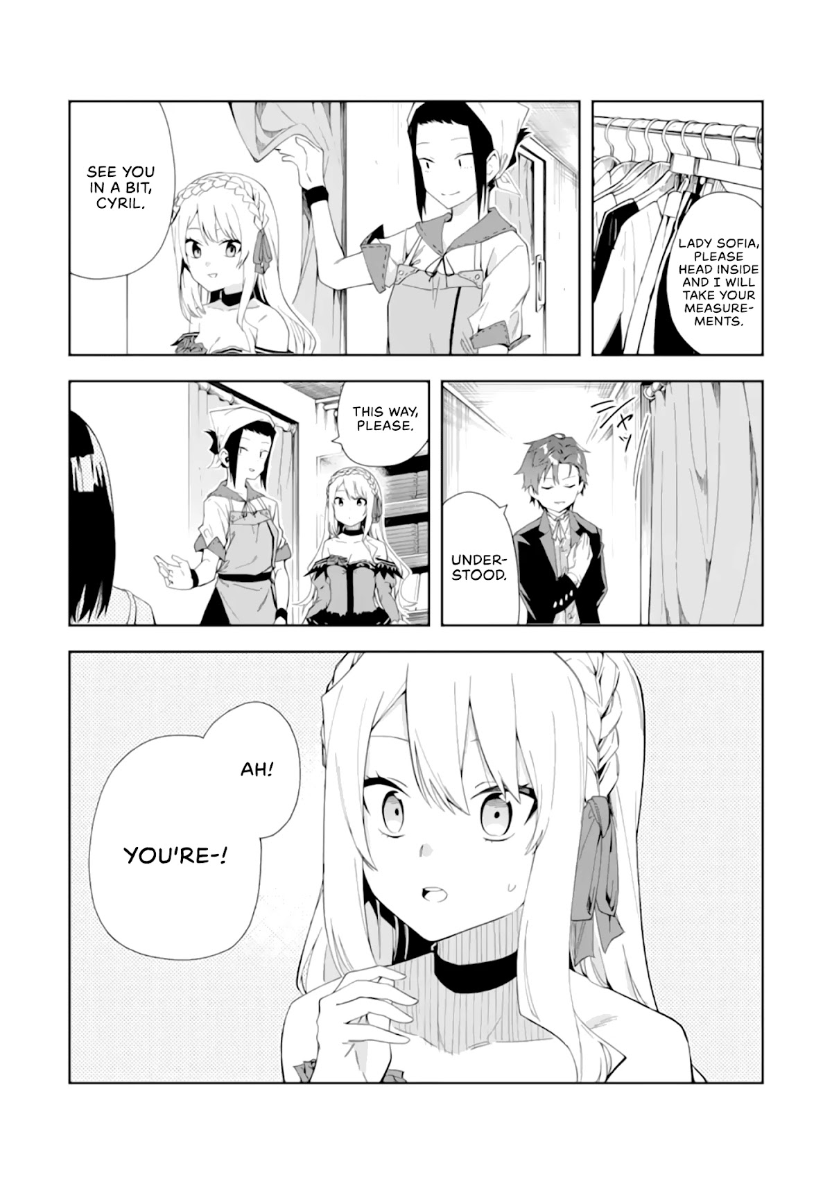 Akuyaku Reijou no Shitsuji-sama Hametsu Chapter 4 page 14 - Chapter 4: Uniform Measurements