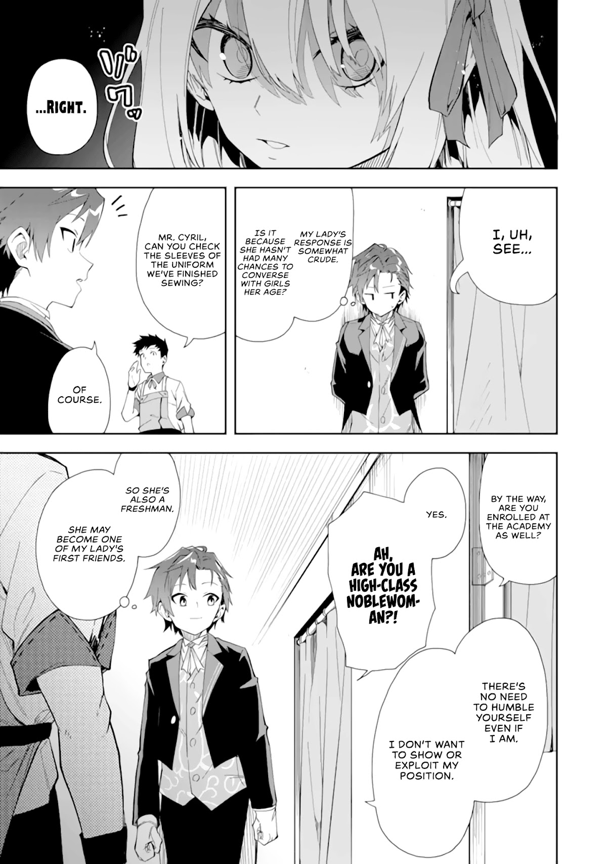 Akuyaku Reijou no Shitsuji-sama Hametsu Chapter 4 page 16 - Chapter 4: Uniform Measurements