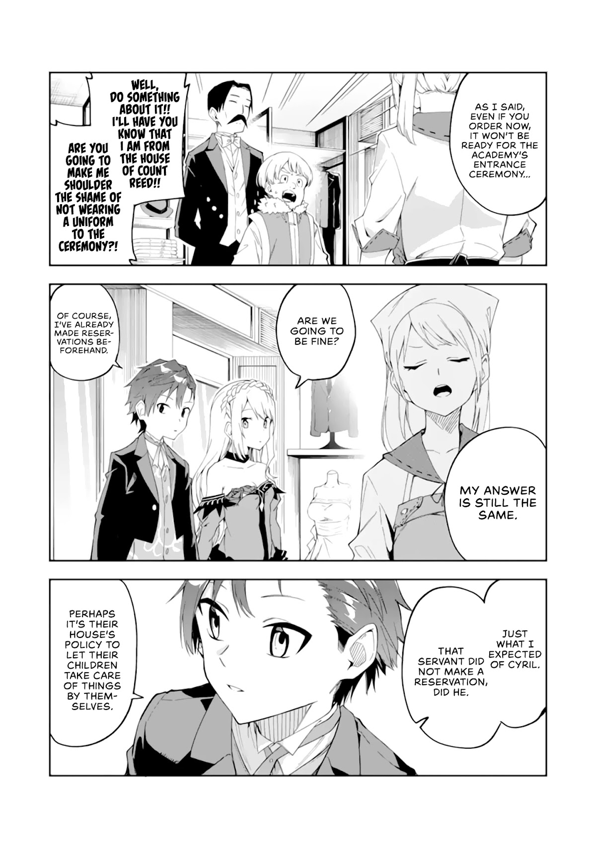 Akuyaku Reijou no Shitsuji-sama Hametsu Chapter 4 page 6 - Chapter 4: Uniform Measurements