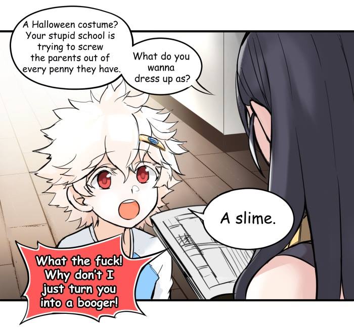 Albino & Witch Chapter 4.2 page 1 - Chapter 4.2: Happy Halloween
