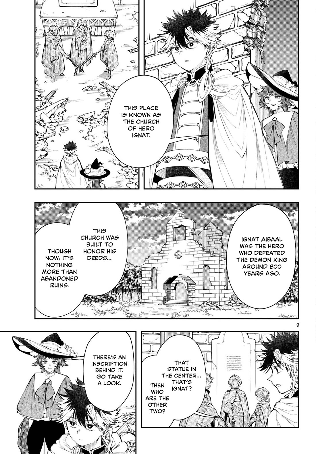 Albus Changes the World Chapter 84 page 9 - Chapter 84: Hero Statue