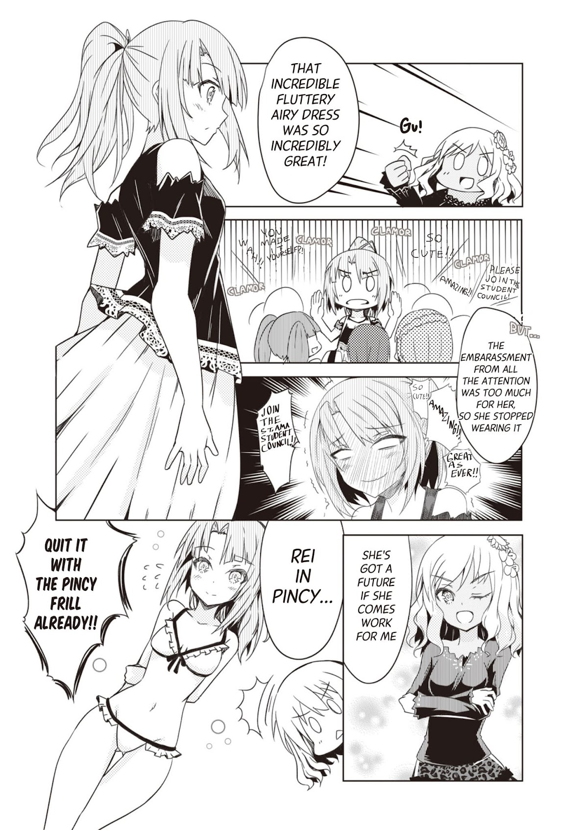 Alice Gear Magazine Manga Chapter 2.1 page 12 - Chapter 2.1: Bored Out of Their Minds Actresses (24) Pass Time