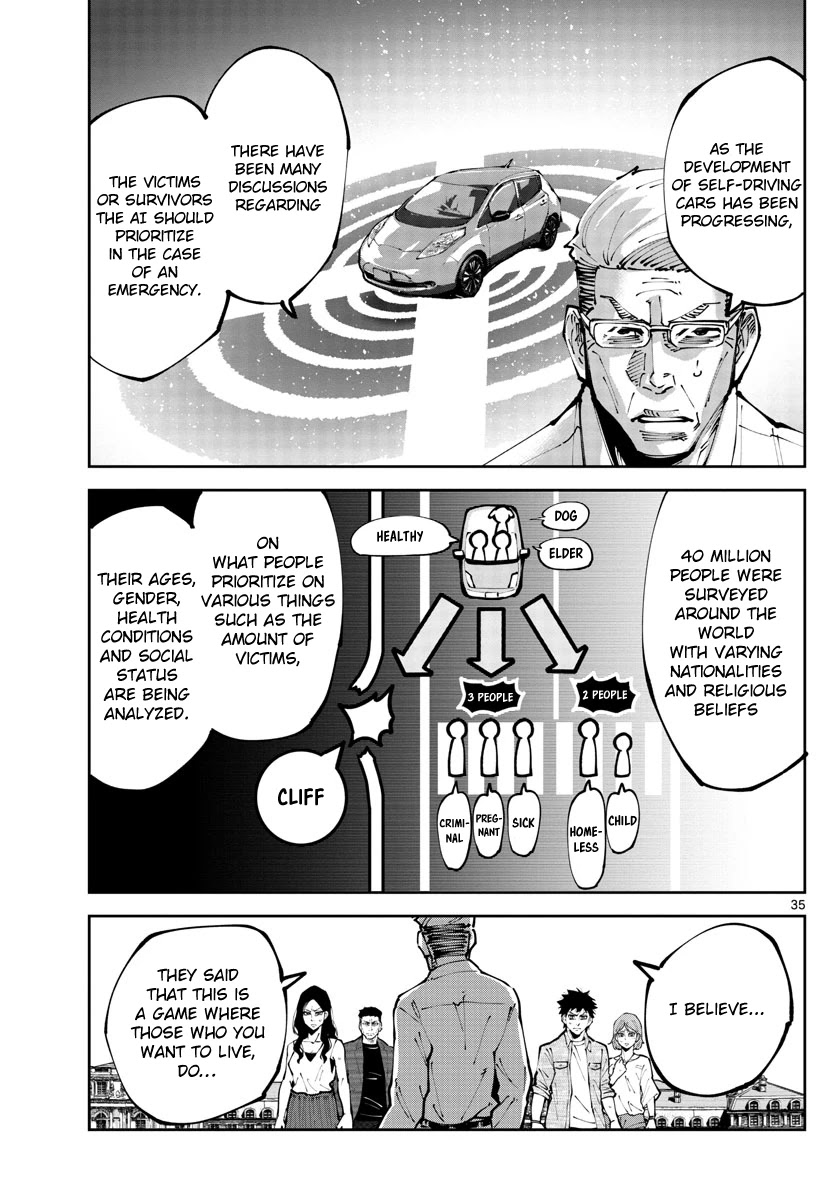 Alice in Borderland Retry Chapter 2 page 34 - Chapter 2: Nine of Hearts Part 2