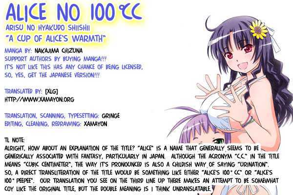 Alice no 100 Degrees Cc Chapter 2 page 1 - Chapter 2 : Beard, Kun Kun?