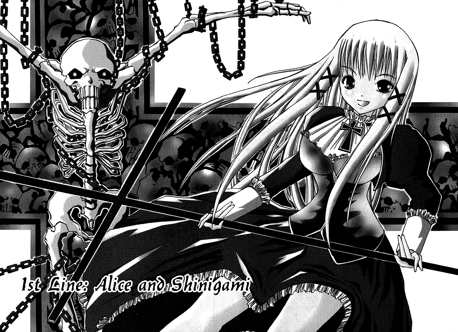 Alice on Deadlines Chapter 1.2 page 6 - Chapter 1 v2 : 1st Line - Alice and Shinigami