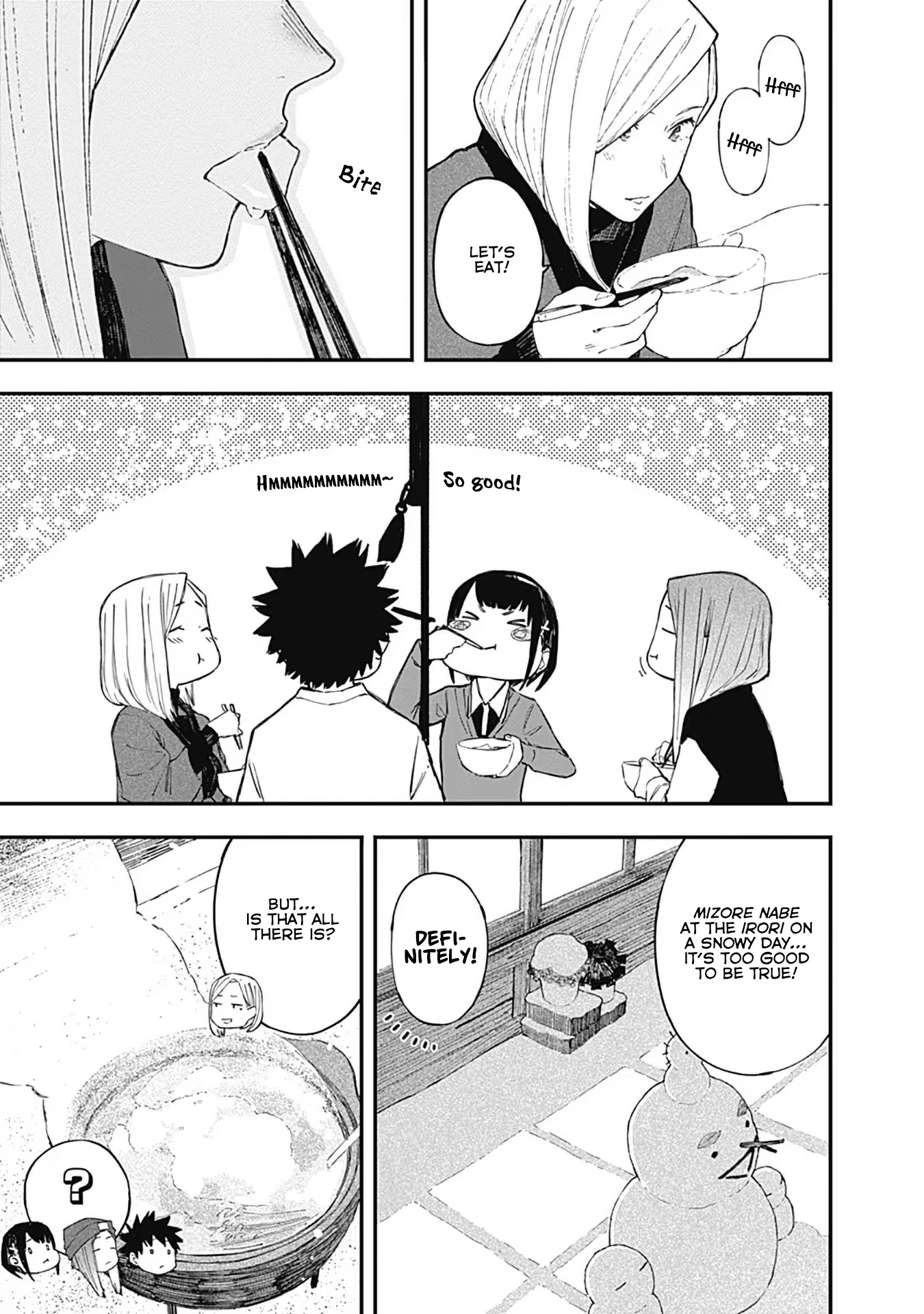 Alice-san Chi no Iroribata Chapter 19 page 13 - Chapter 19: Snow and Mizore Nabe