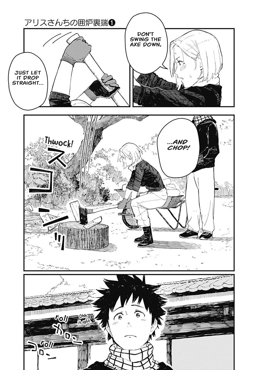 Alice-san Chi no Iroribata Chapter 2 page 13 - Chapter 2: Wood-chopping and Zenzai