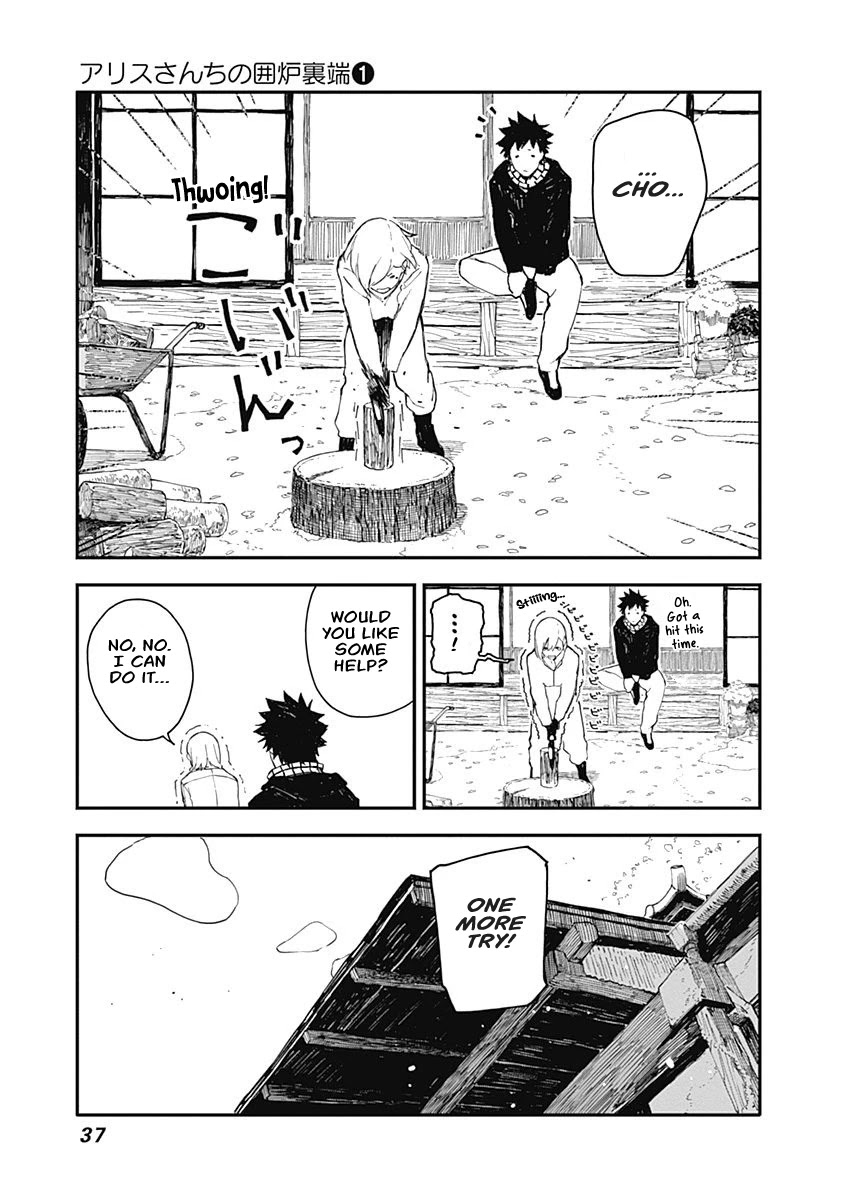Alice-san Chi no Iroribata Chapter 2 page 7 - Chapter 2: Wood-chopping and Zenzai