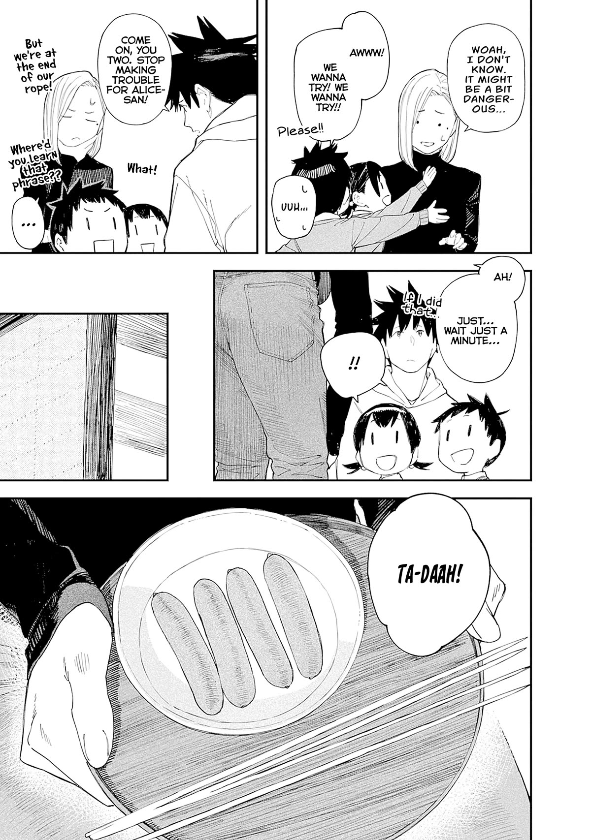 Alice-san Chi no Iroribata Chapter 27 page 9 - Chapter 27: Babysitting and Wieners