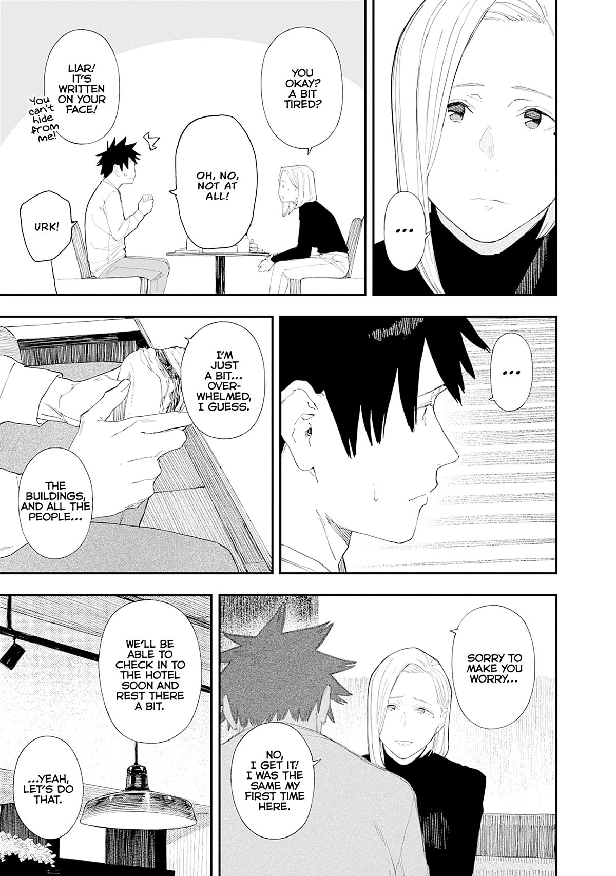 Alice-san Chi no Iroribata Chapter 28 page 15 - Chapter 28: Tokyo and Hamburgers
