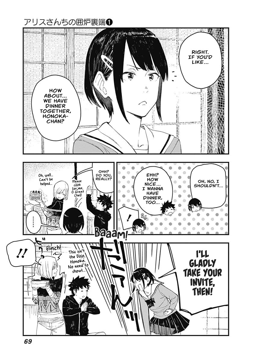 Alice-san Chi no Iroribata Chapter 3 page 13 - Chapter 3: Cat Thief and Wild Boar Meat