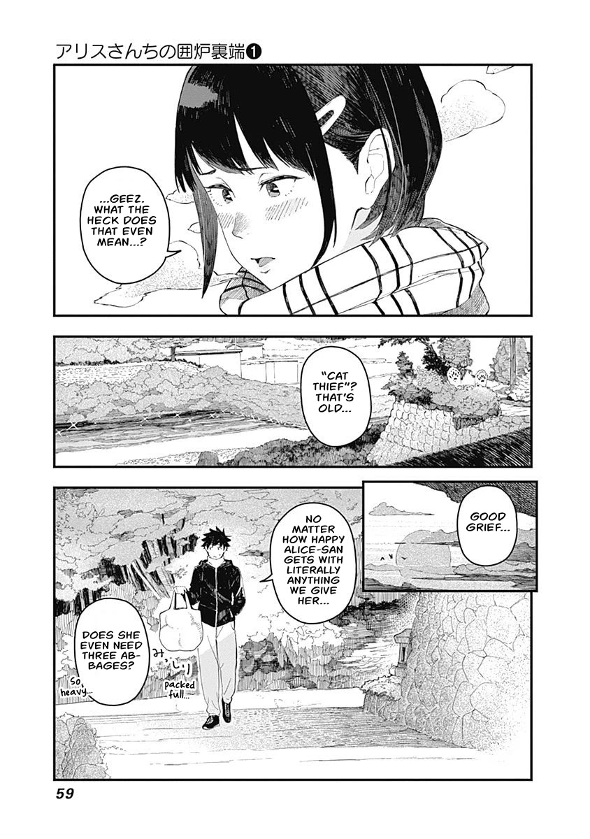 Alice-san Chi no Iroribata Chapter 3 page 3 - Chapter 3: Cat Thief and Wild Boar Meat