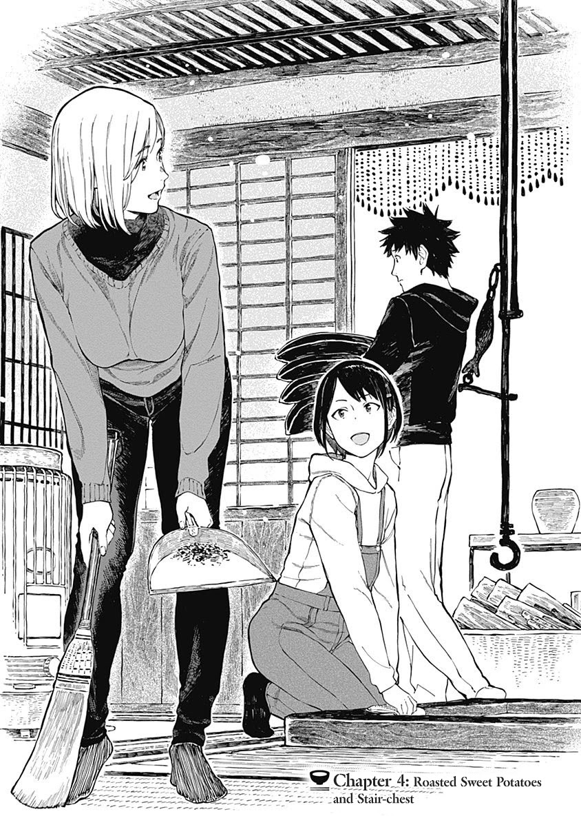 Alice-san Chi no Iroribata Chapter 4 page 1 - Chapter 4: Roasted Sweet Potatoes and Stair-chest