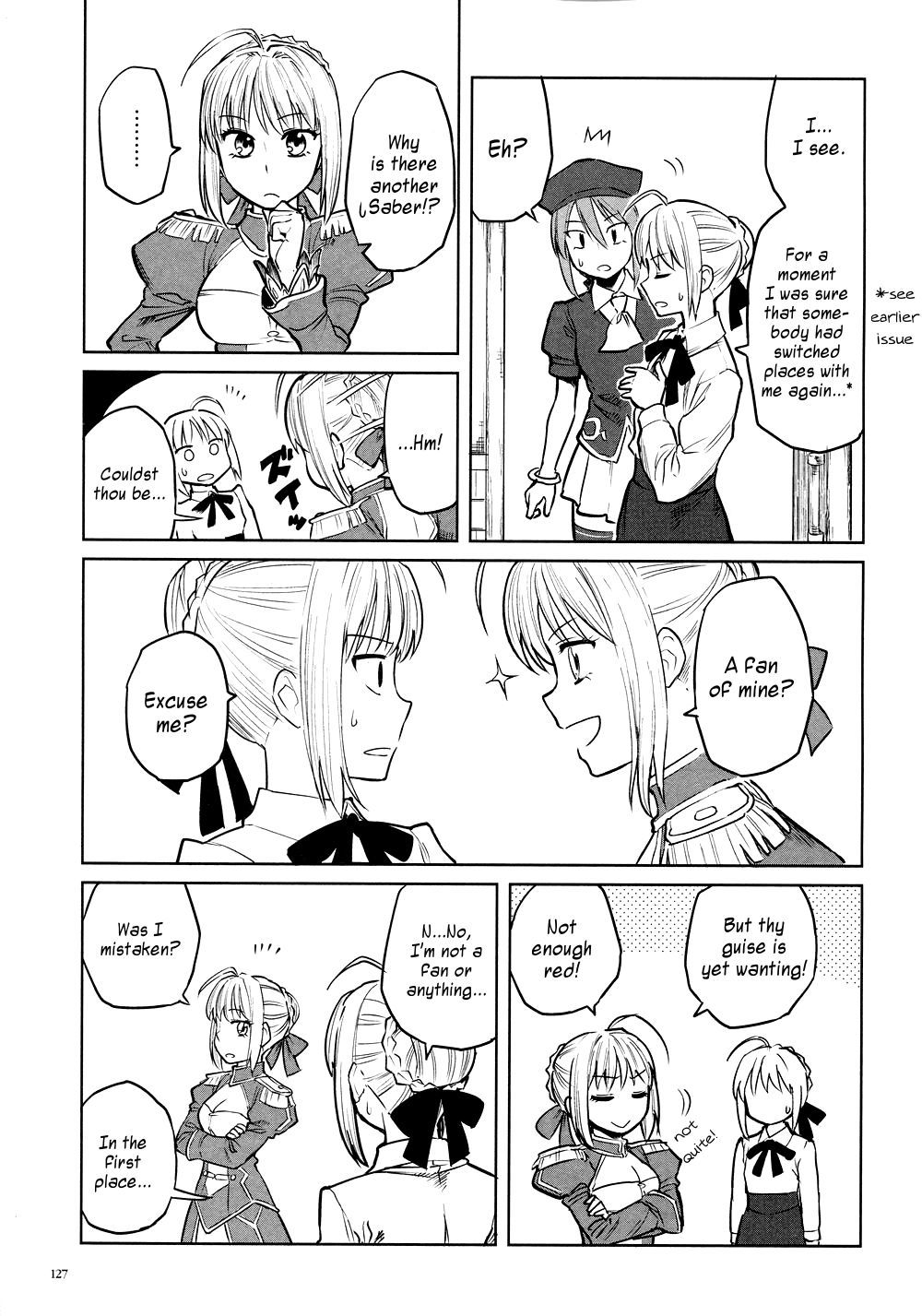 All Around Type-Moon - Ahnenerbe no Nichijou Chapter 8 page 13 - Chapter 8: Saber x Saber