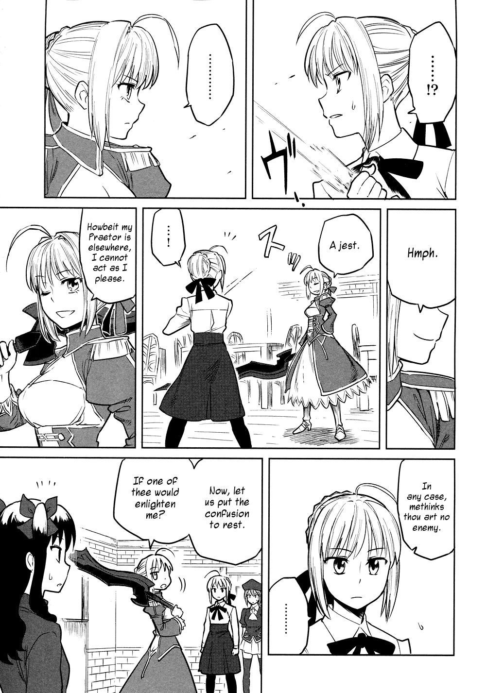 All Around Type-Moon - Ahnenerbe no Nichijou Chapter 8 page 15 - Chapter 8: Saber x Saber