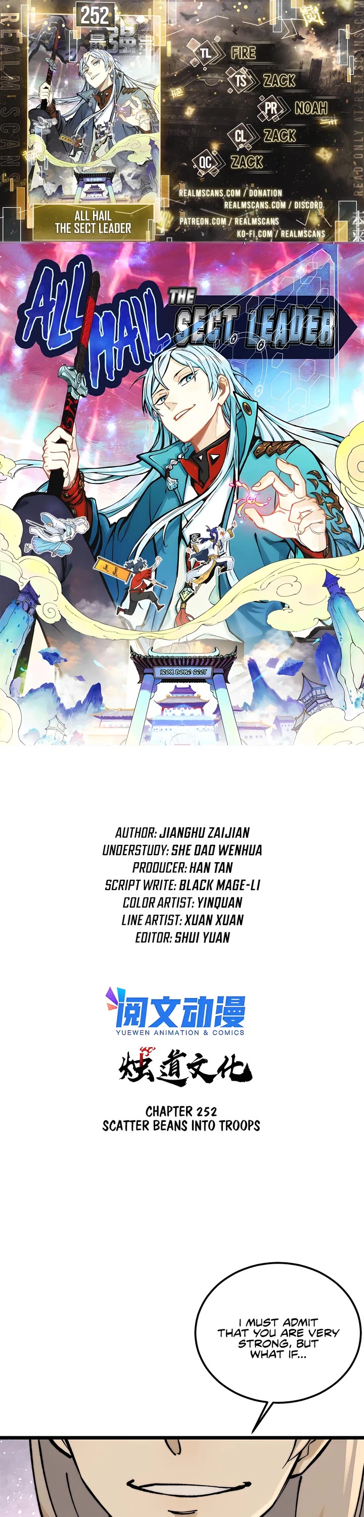 All Hail the Sect Leader Chapter 252 page 1 - Chapter 252
