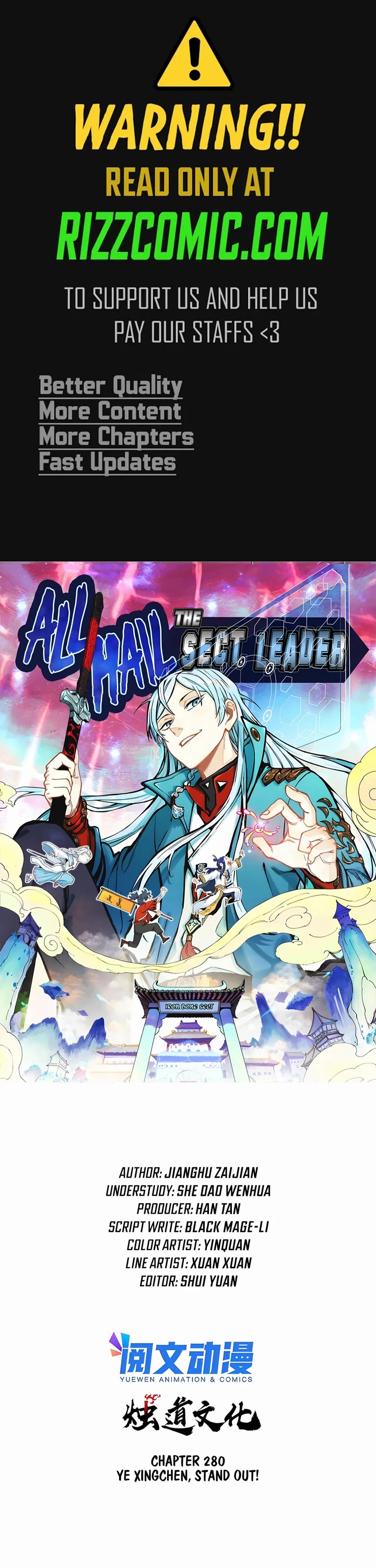 All Hail the Sect Leader Chapter 280 page 1 - Chapter 280