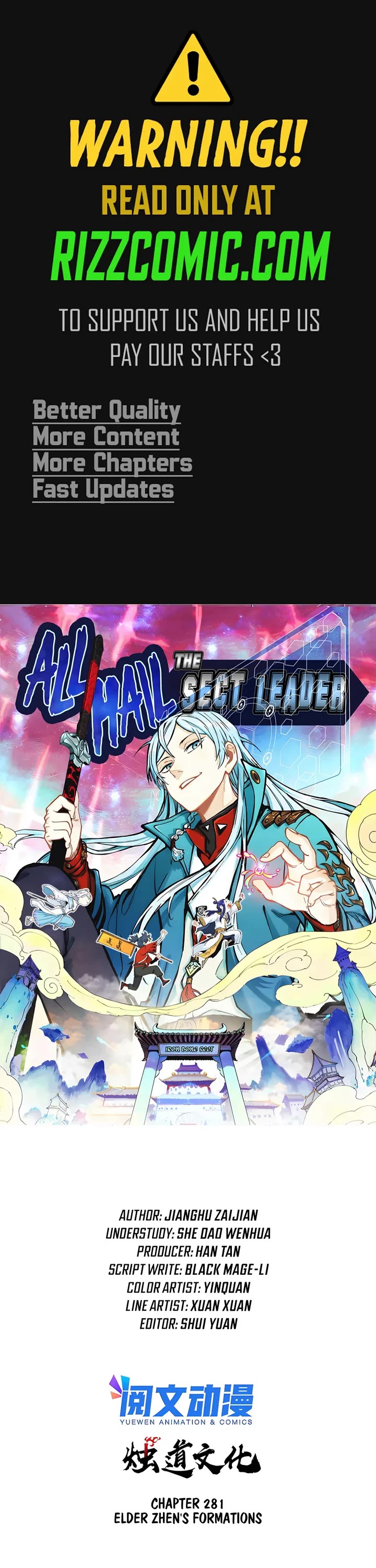 All Hail the Sect Leader Chapter 281 page 1 - Chapter 281