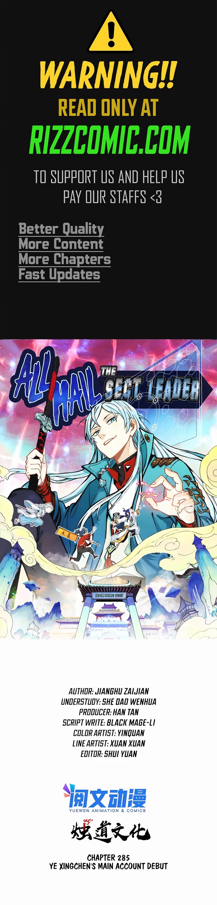 All Hail the Sect Leader Chapter 285 page 1 - Chapter 285