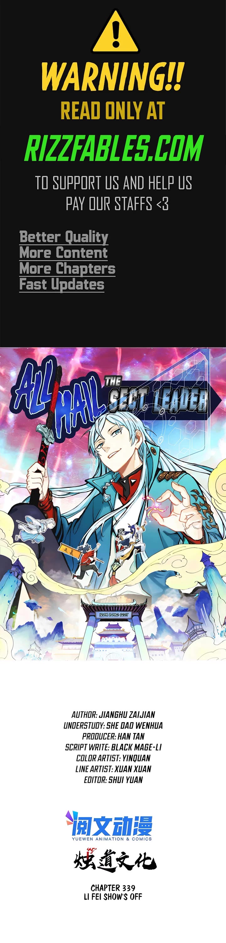 All Hail the Sect Leader Chapter 339 page 1 - Chapter 339