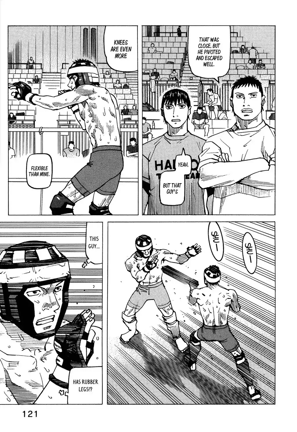 All-Rounder Meguru Chapter 128 page 14 - Chapter 128: Leg Lock Hell - Main Course