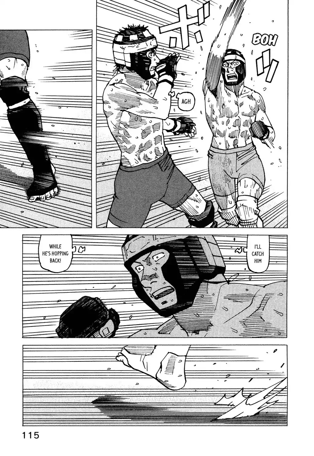 All-Rounder Meguru Chapter 128 page 8 - Chapter 128: Leg Lock Hell - Main Course