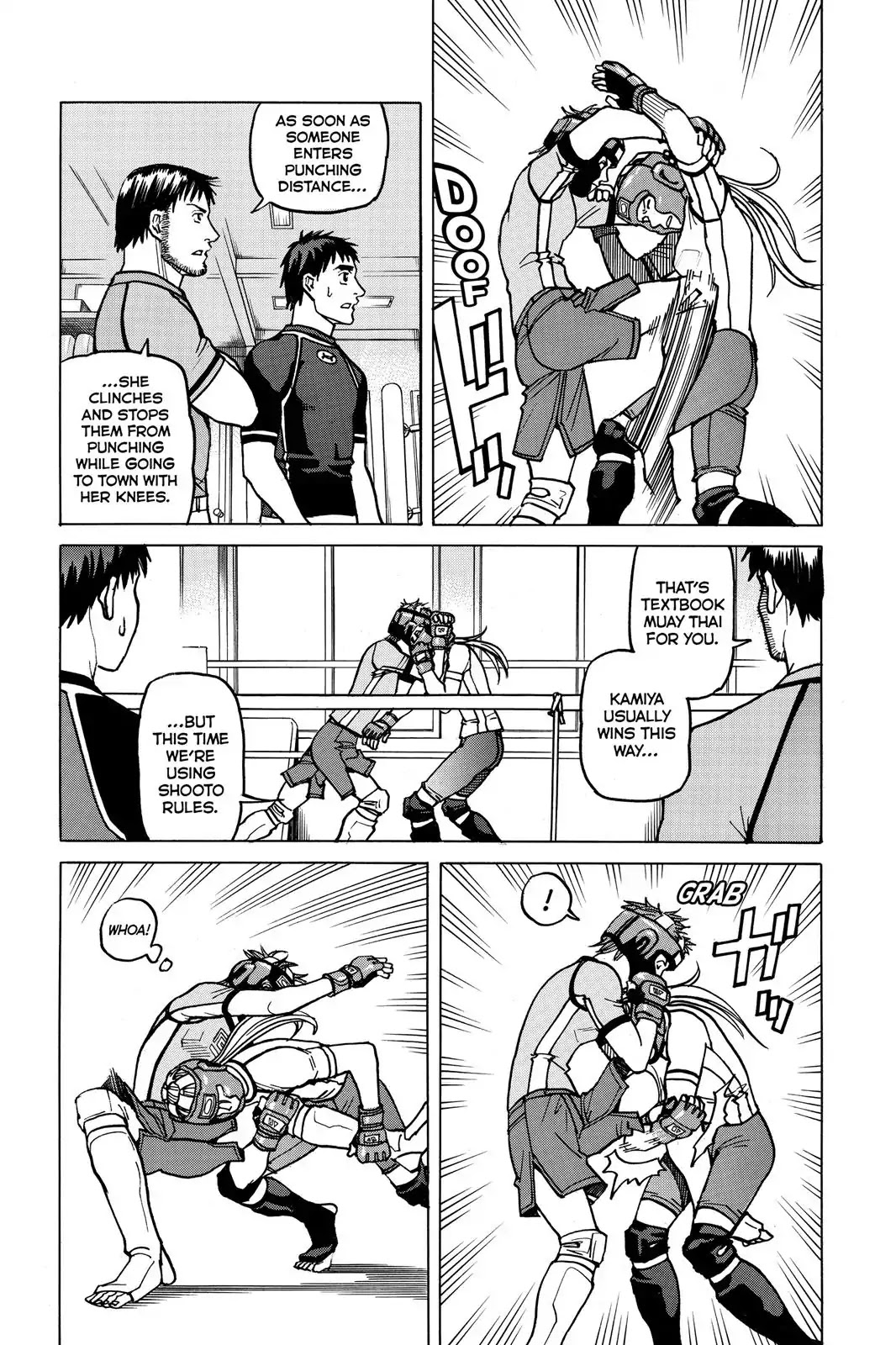 All-Rounder Meguru Chapter 13 page 14 - Chapter 13: The "Throws" Of "Strikes", Throws, And Submission"