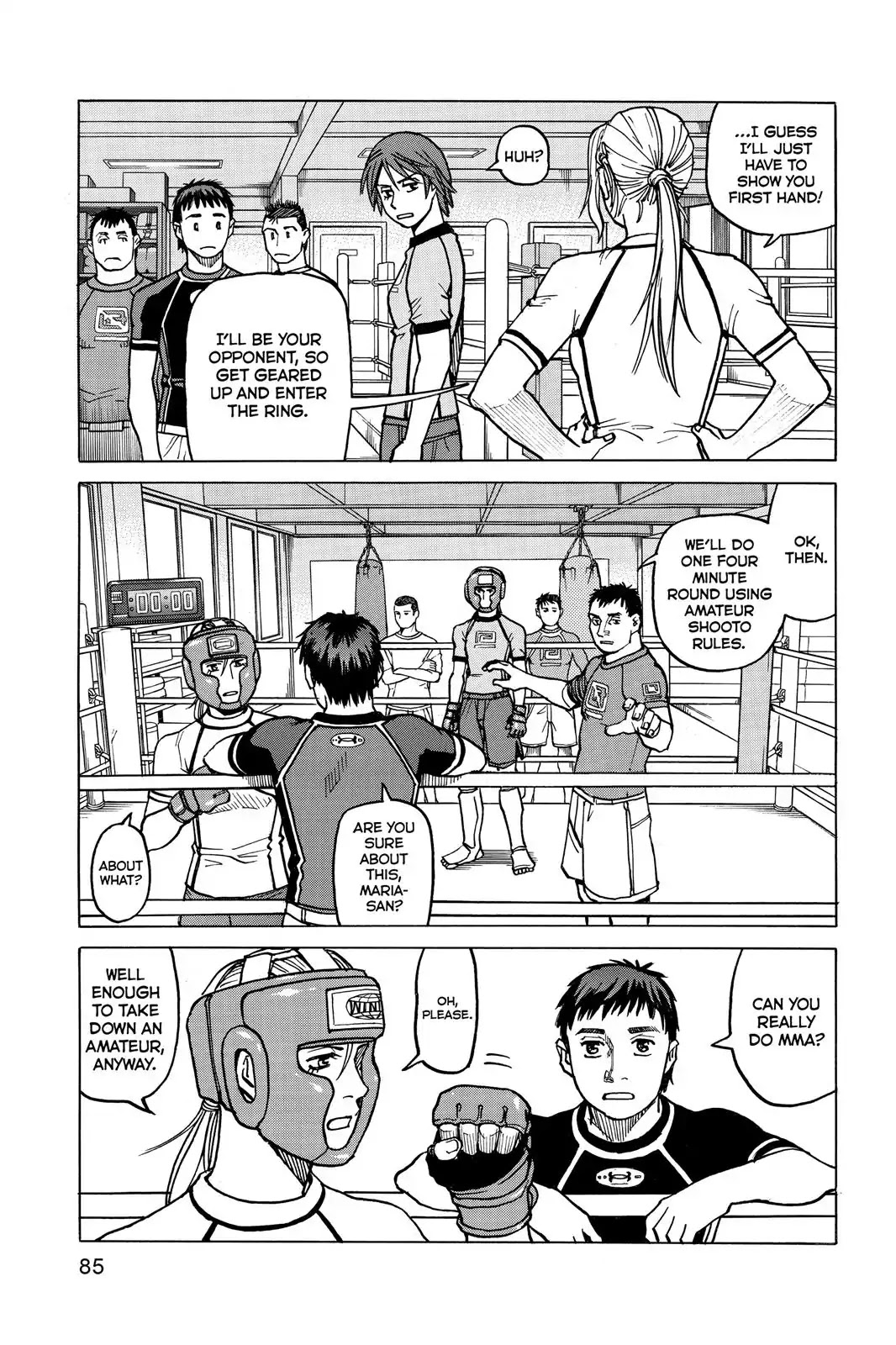 All-Rounder Meguru Chapter 13 page 9 - Chapter 13: The "Throws" Of "Strikes", Throws, And Submission"