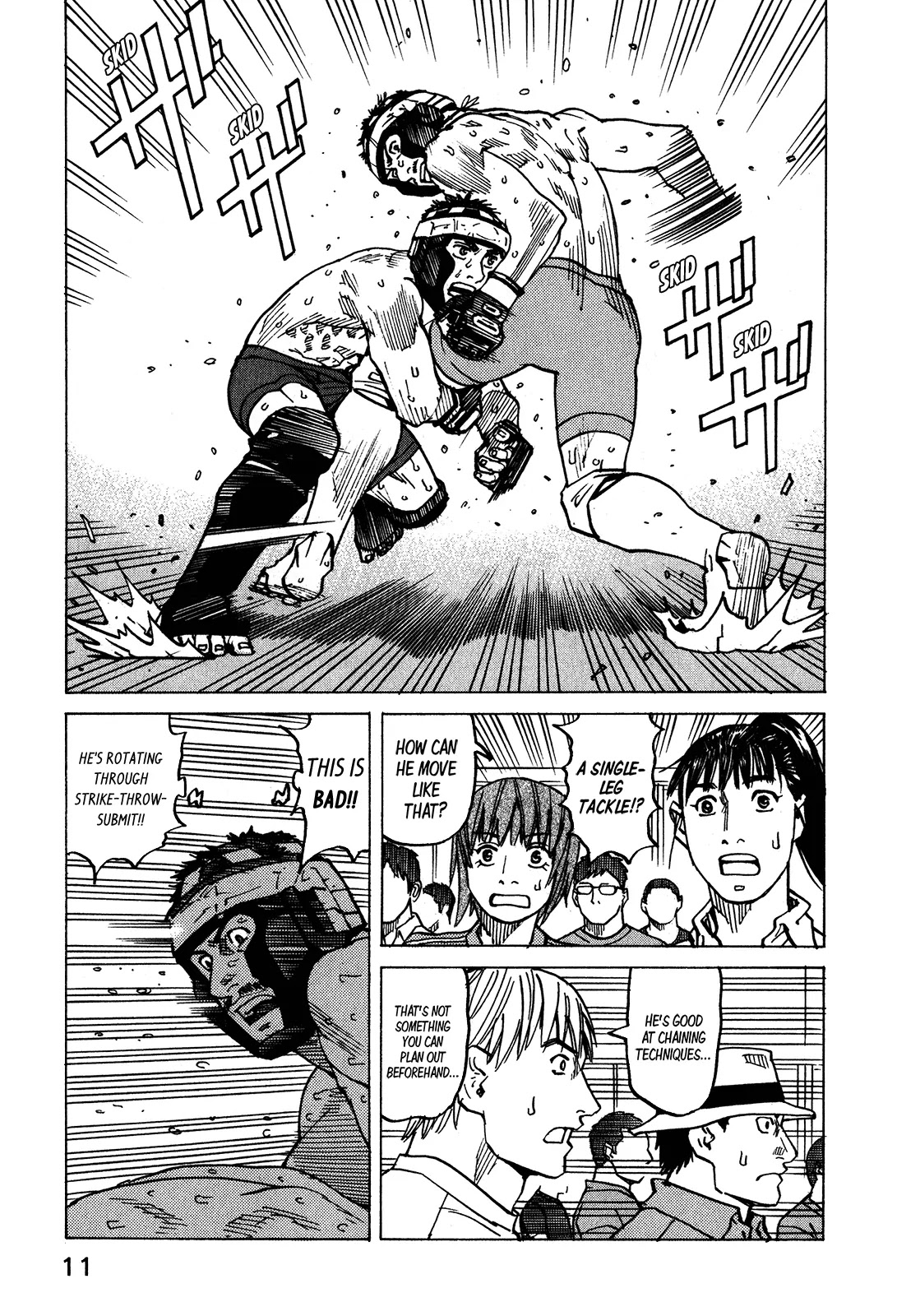 All-Rounder Meguru Chapter 96 page 14 - Chapter 96 : Strike-Throw-Submit, Revolution