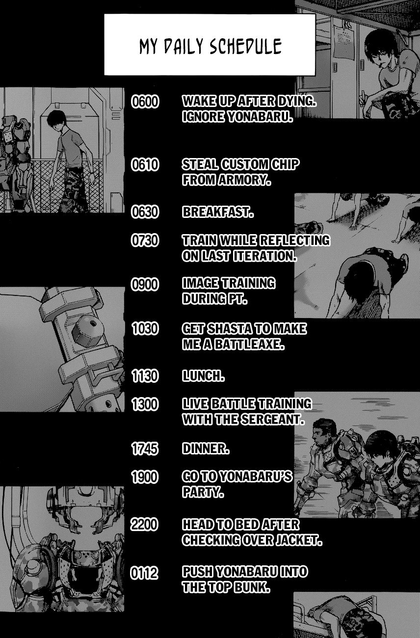 All You Need Is Kill Chapter 5 page 5 - Chapter 5: Schedule