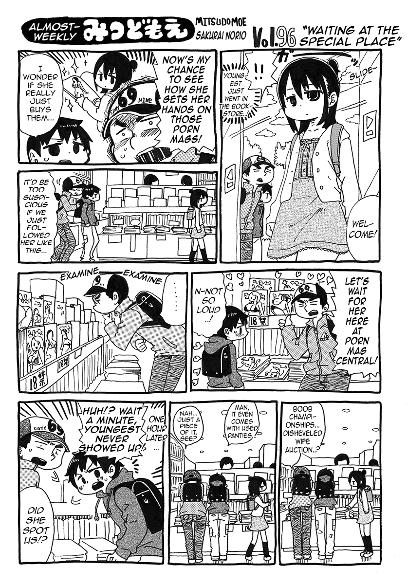 Almost-Weekly Mitsudomoe Chapter 7 page 15 - Chapter 7: Pages 84-100 [END]