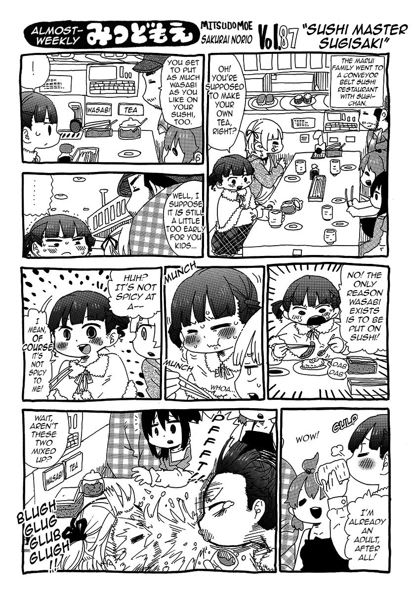 Almost-Weekly Mitsudomoe Chapter 7 page 6 - Chapter 7: Pages 84-100 [END]